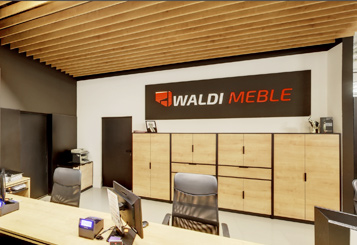 Spacer 360 po salonie meblowym