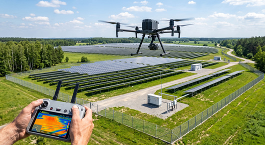 Inspekcje PV dronem